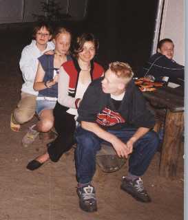 Gruppenmassage Foto Feriencamp-Gruppenmassage