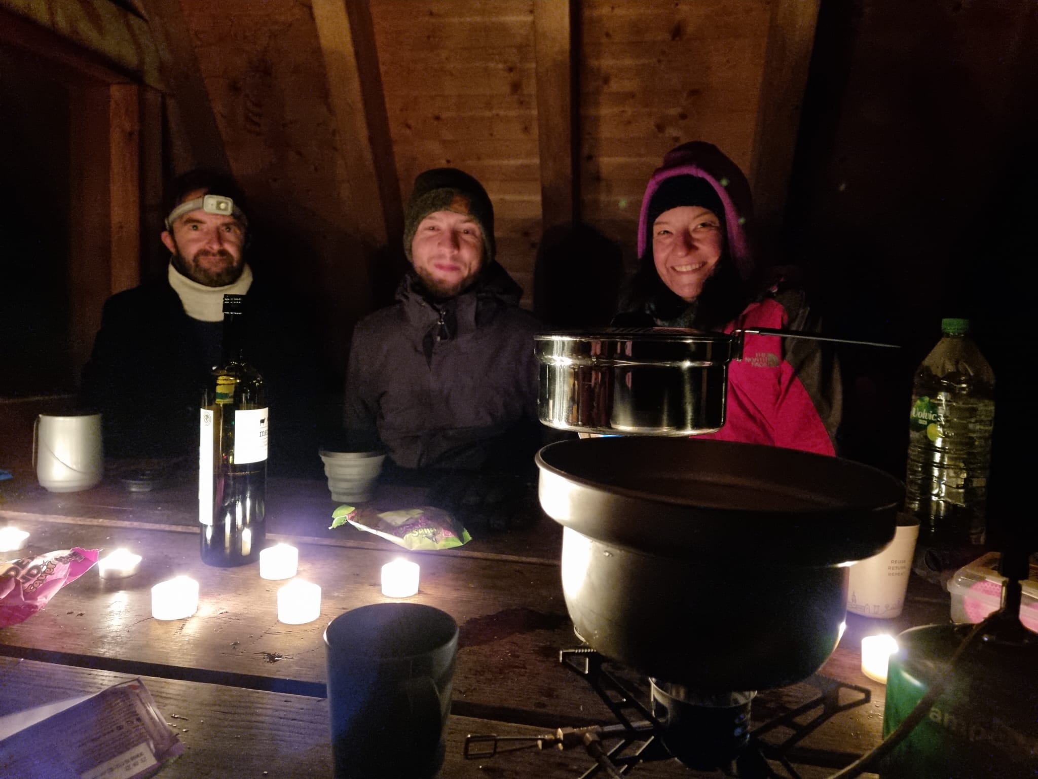 Foto in der Schutzhütte